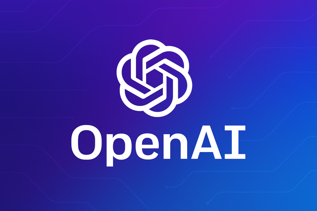 OpenAI company logo featuring the text 'OpenAI'